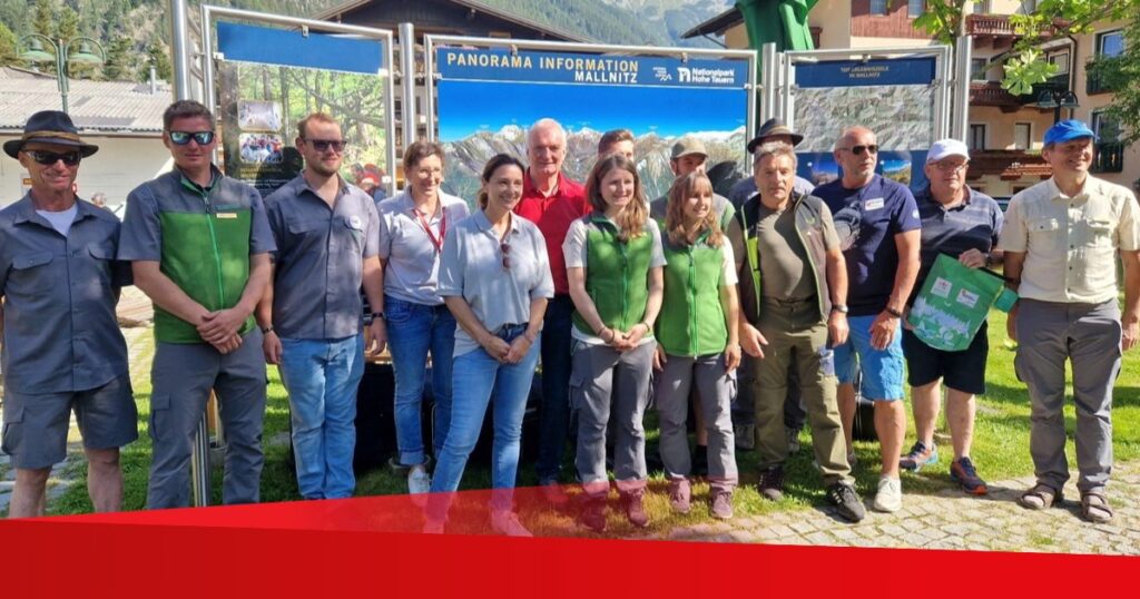 Gl&uuml;ckliche Familien am Nationalpark-Fest in Mallnitz