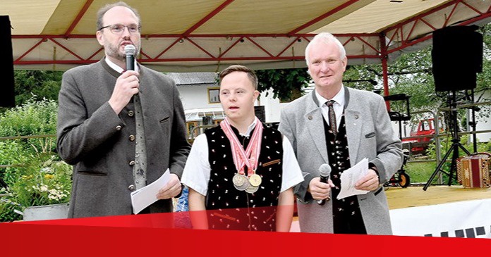 Ehrung f&uuml;r &bdquo;Special Olympics&ldquo;-Sportler Glantschnig