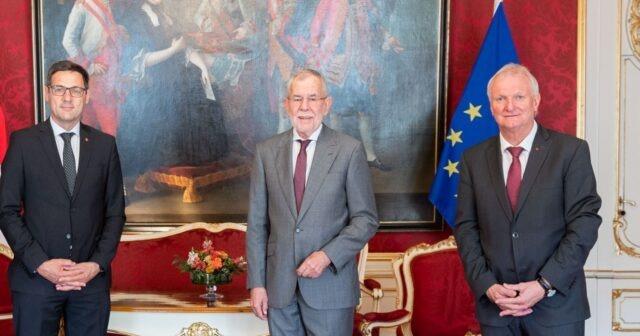 G&uuml;nther Novak auf Antrittsbesuch beim Bundespr&auml;sidenten